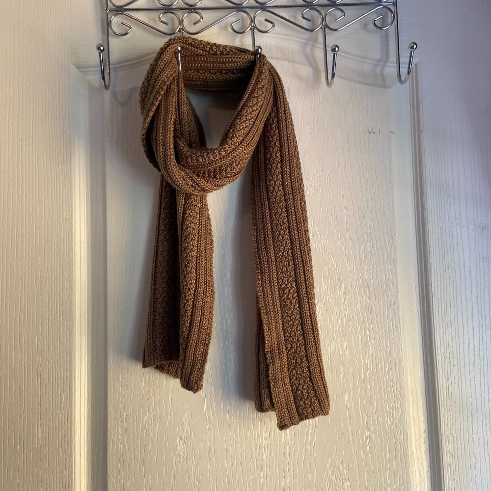 Brown Knit Scarf